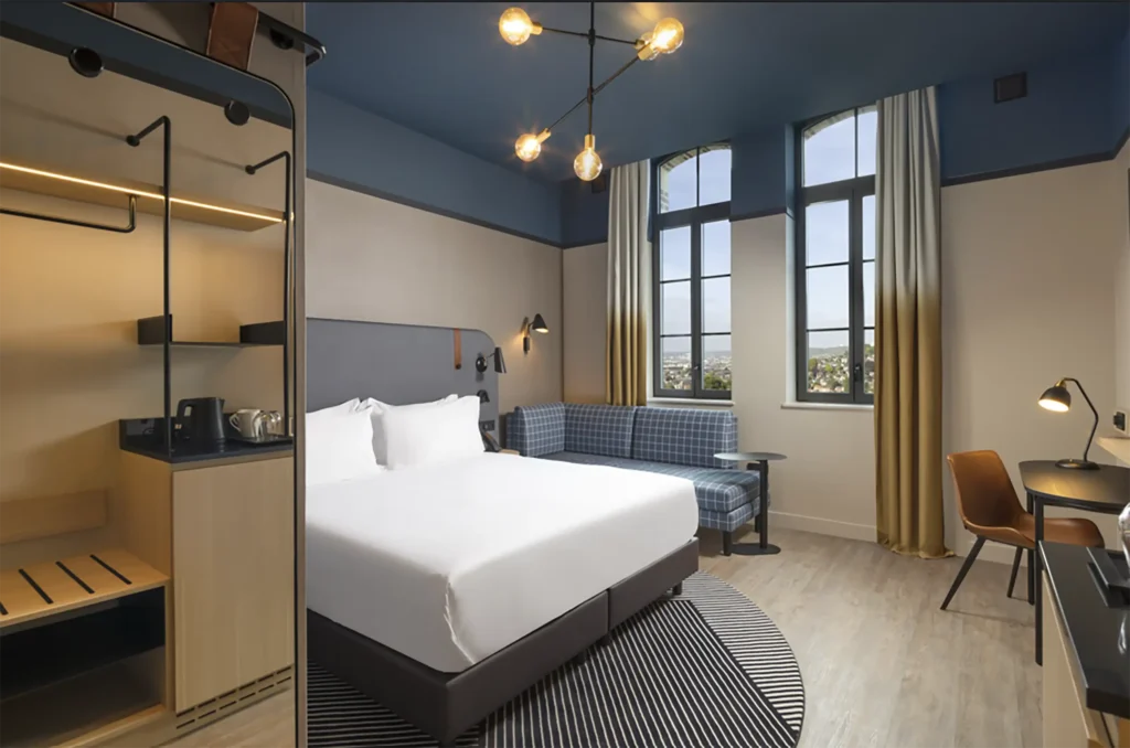 Chambre d'un lieu partenaire du Groupe Silam à Rouen.