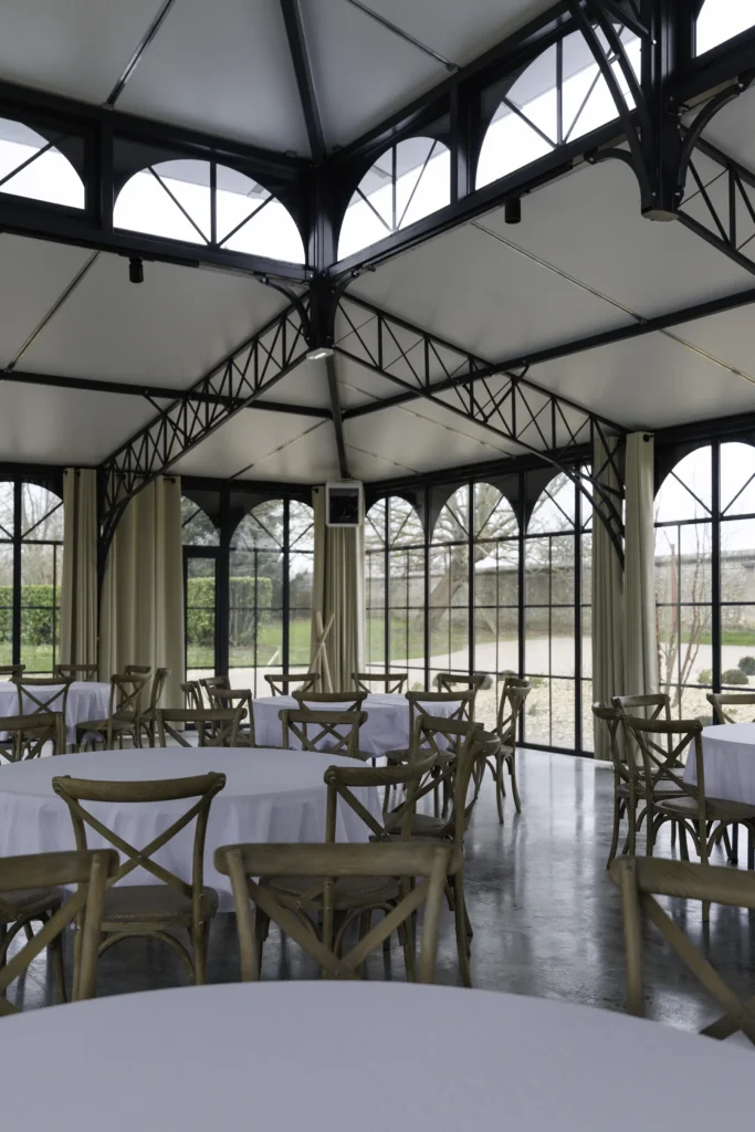 Dîner dans l'orangerie du Château de Roumare, lieu partenaire du Groupe Silam.