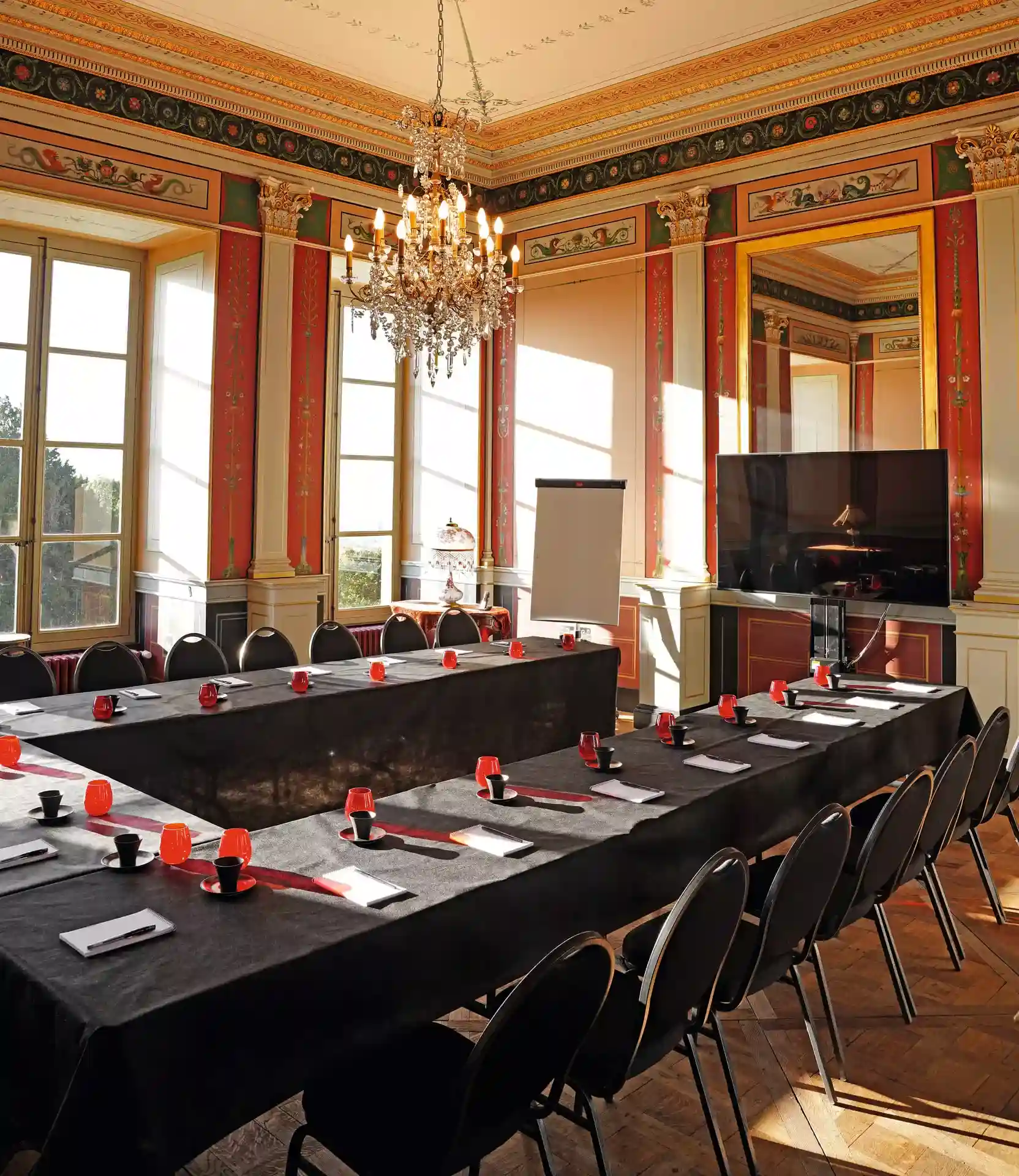 Réunion au château des deux lions, lieu partenaire du Groupe Silam.