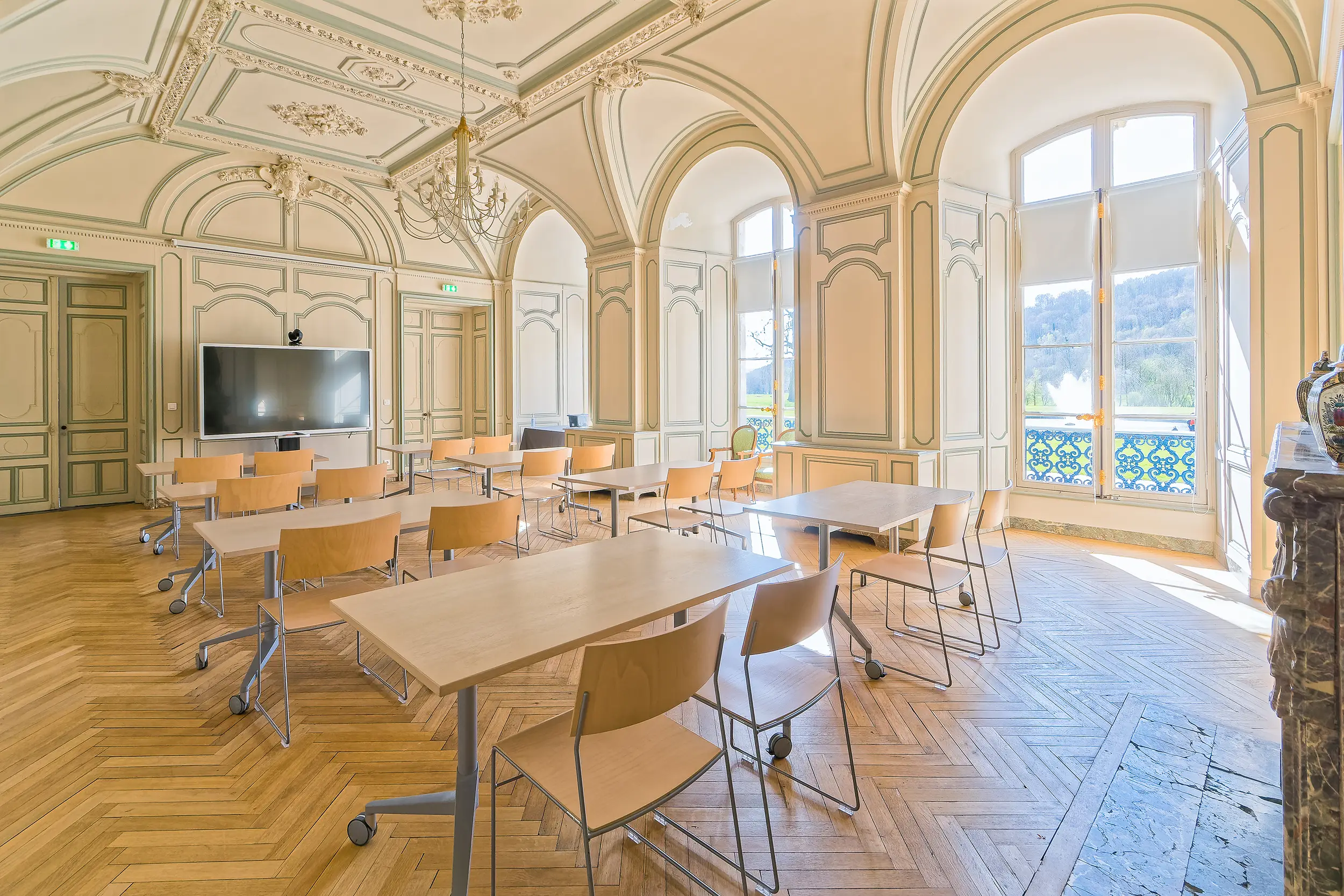 Installation en classe à l'abbaye du Valasse pour vos événements organisés par le Groupe Silam.