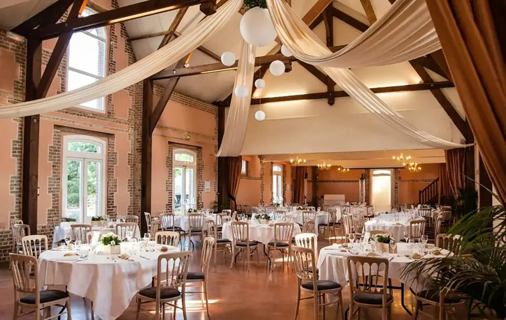 Salle de réception du Clos de la Vaupalière, lieu partenaire du Groupe Silam.