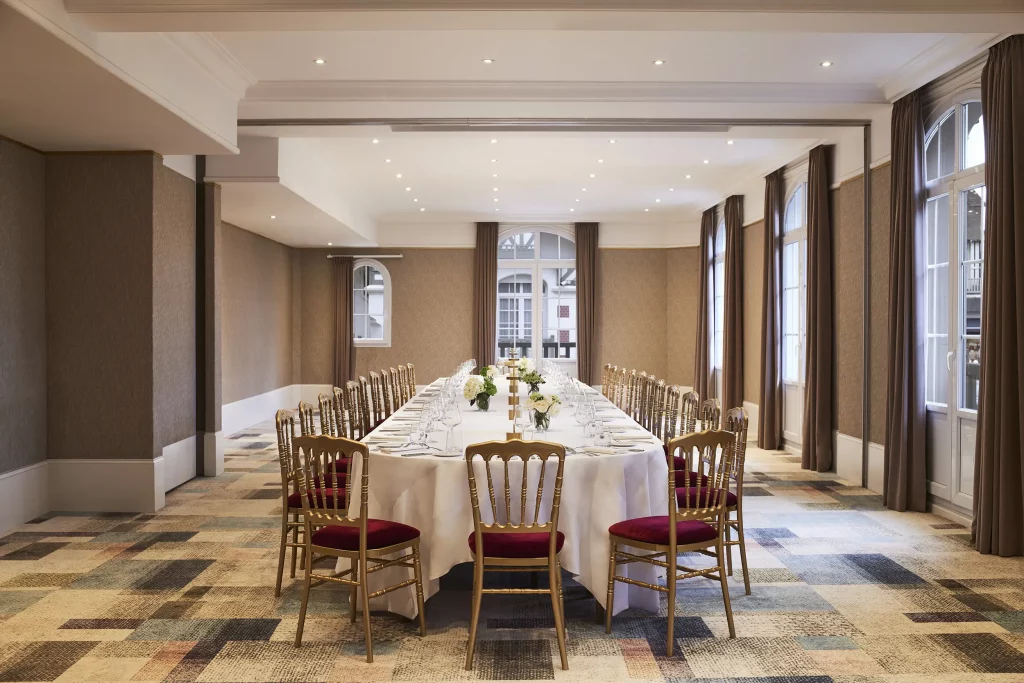 Dîner à l'Hôtel le Normandy Barrière pour vos événements organisés par le Groupe Silam.