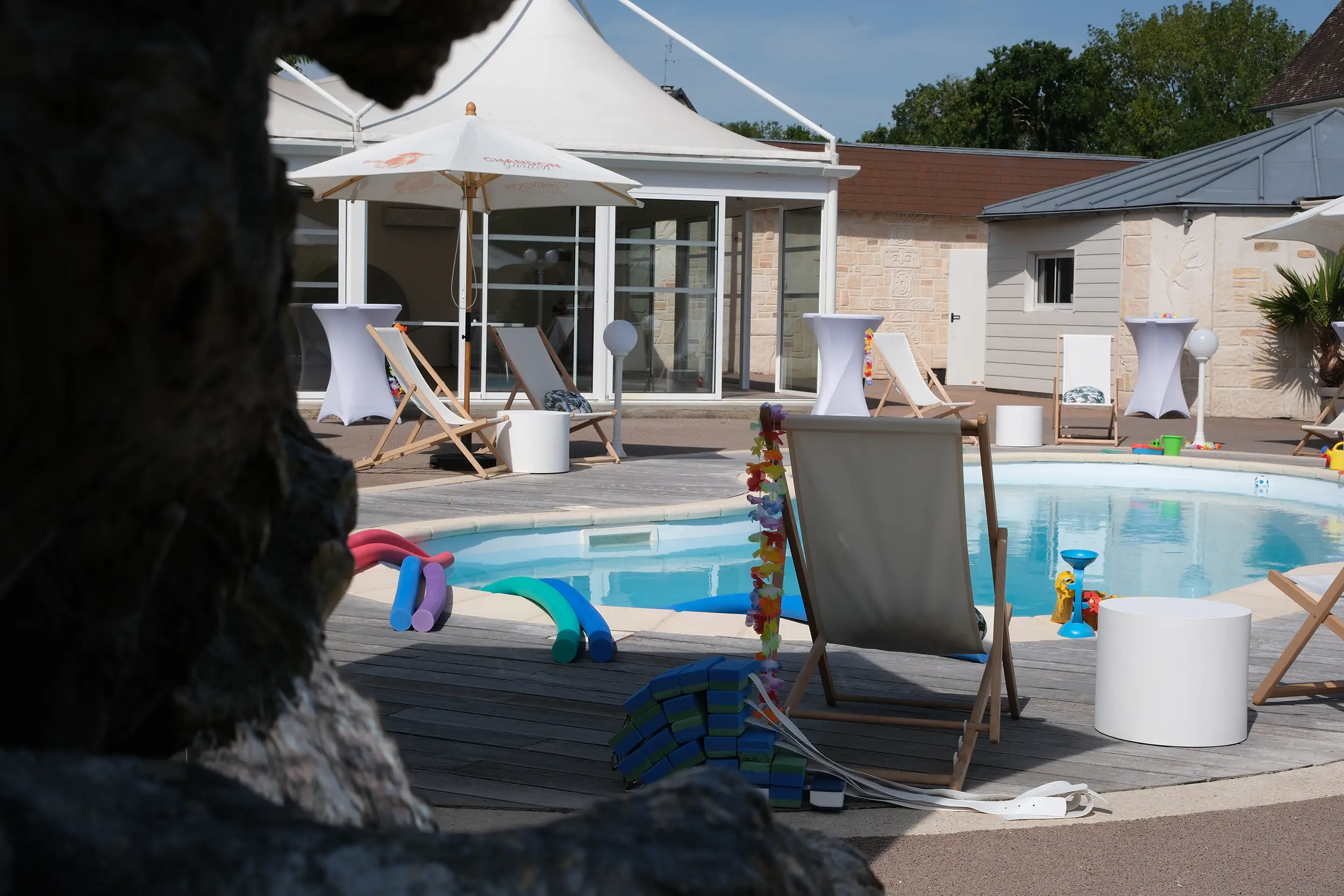 Piscine dans un lieu référent du Groupe Silam en Normandie.