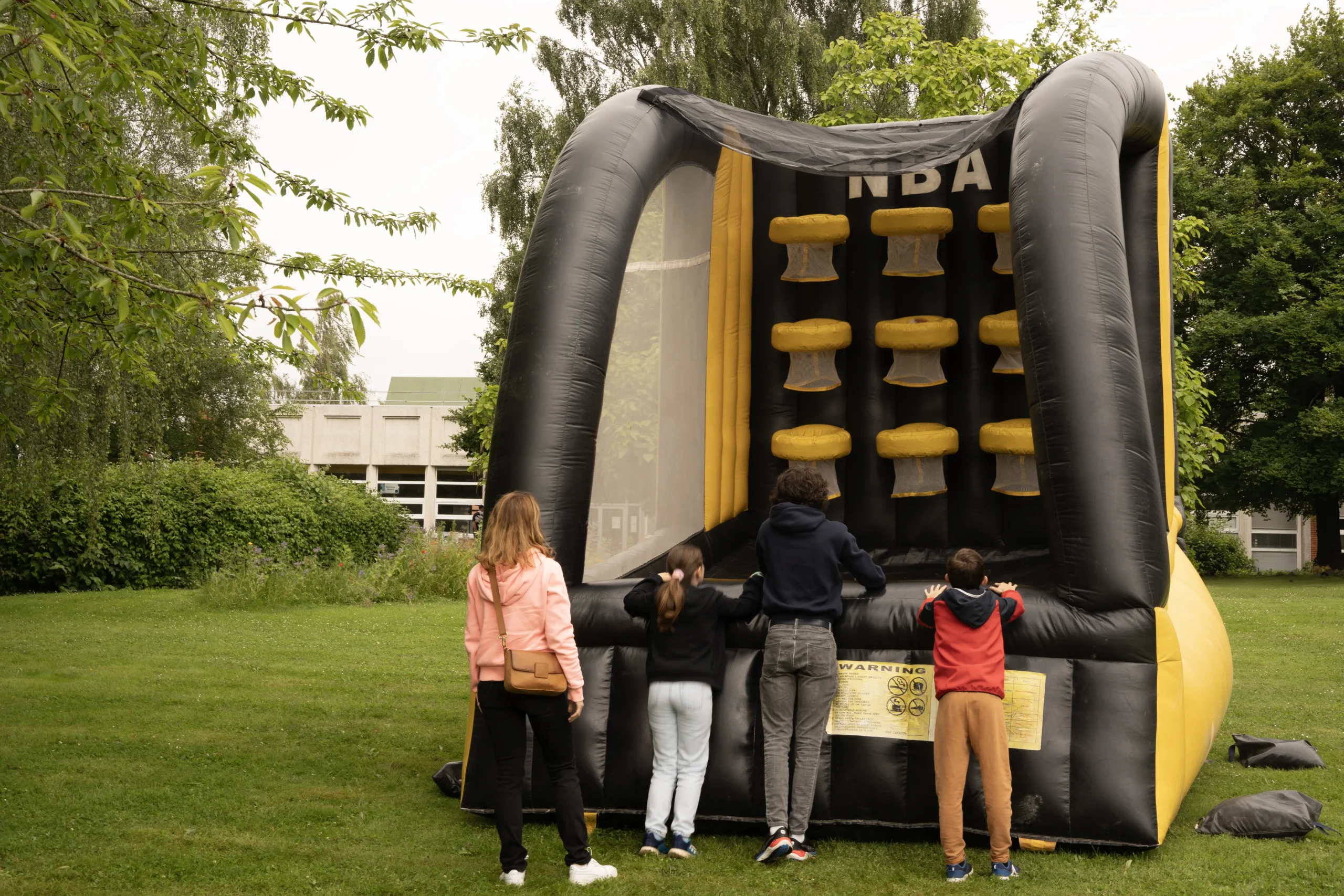 Jeu gonflable pour un événement organisé par le Groupe Silam.