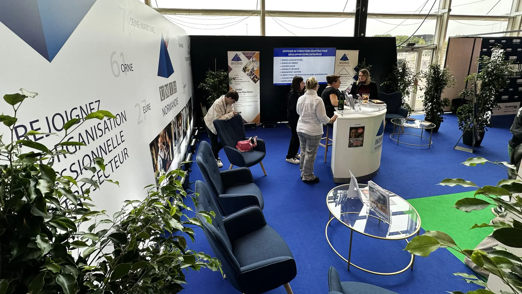 Salon professionnel de l'UMIH aménagé par le Groupe Silam en Normandie.