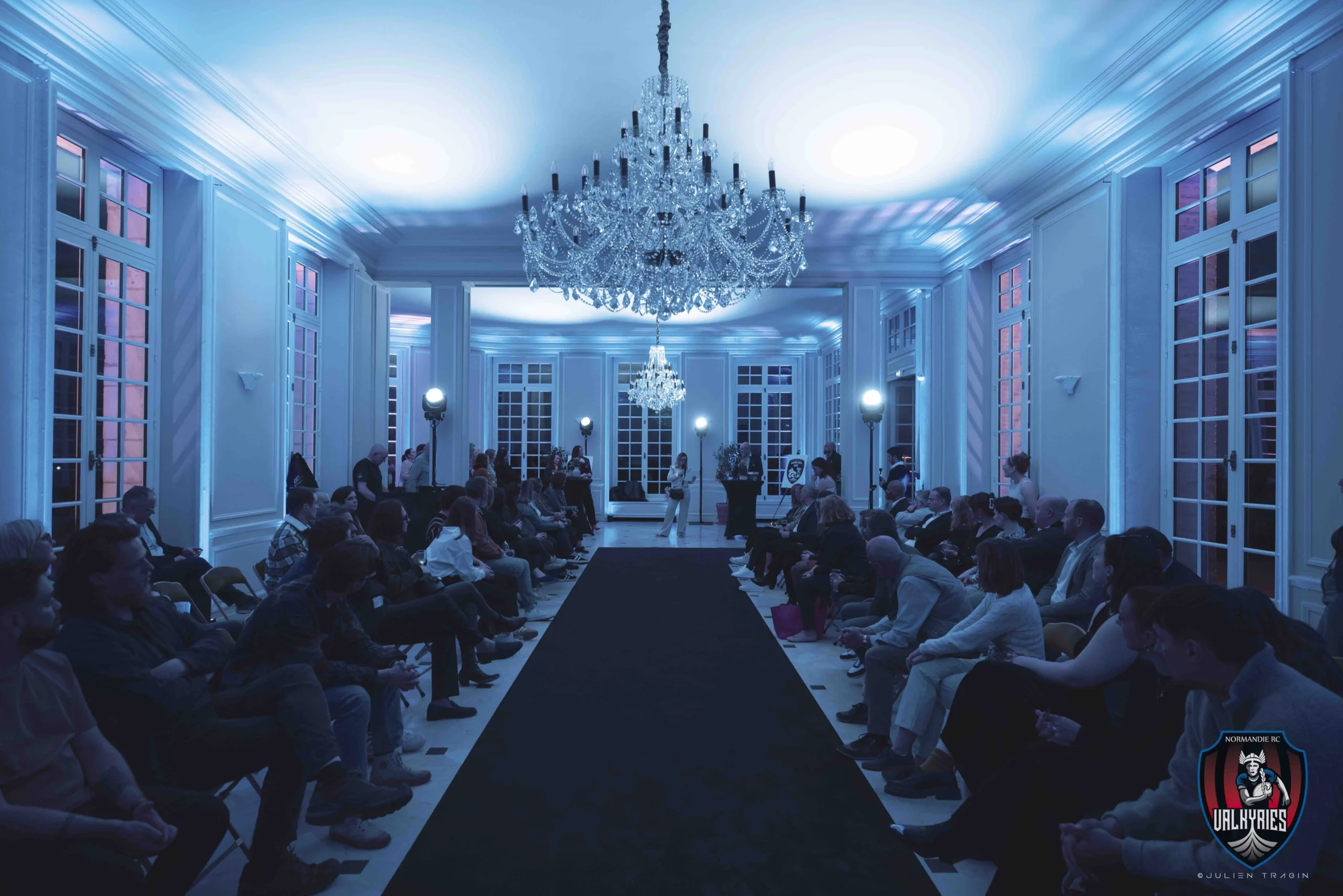 Défilé de mode au château de Belbeuf.