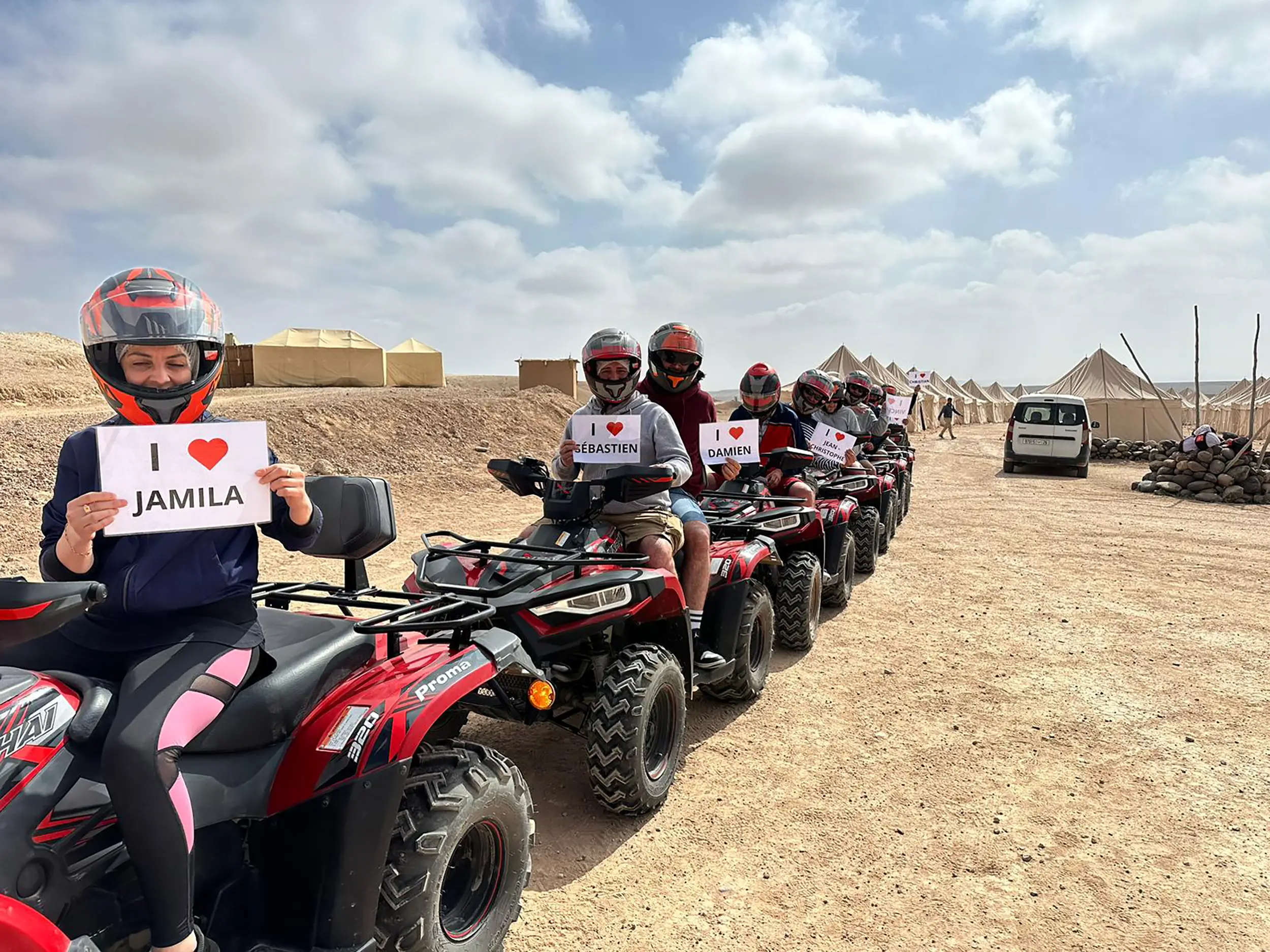 Quad lors d'un Team Building au Maroc organisé par le Groupe Silam.