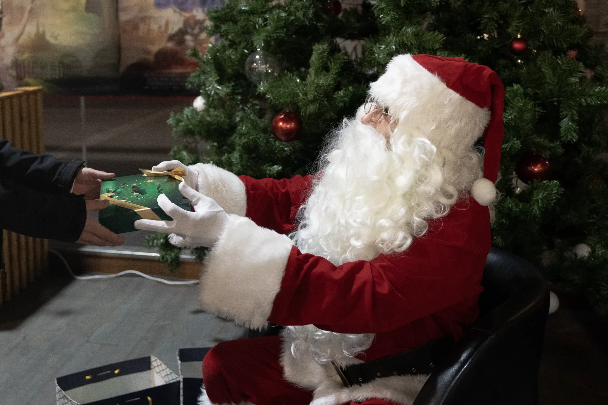 Père Noël pour un événement organisé par le Groupe Silam à Rouen.