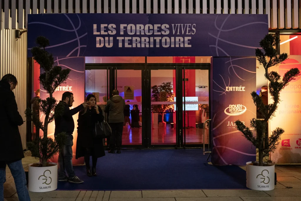 Entrée VIP du Kindarena réalisée par le Groupe Silam.