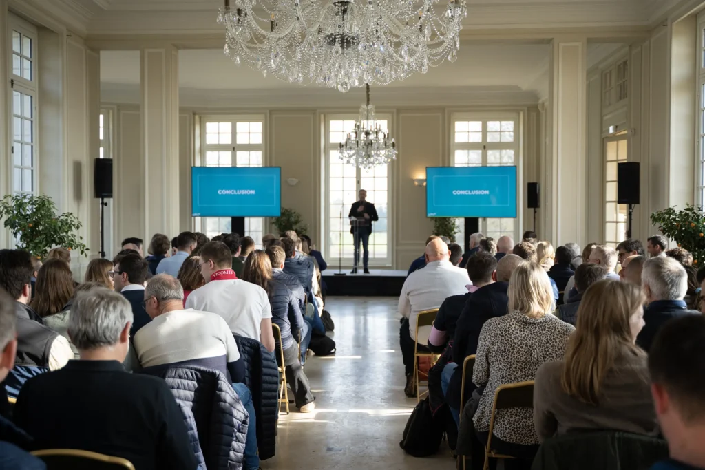 Conférence au château de Belbeuf organisée par le Groupe Silam.