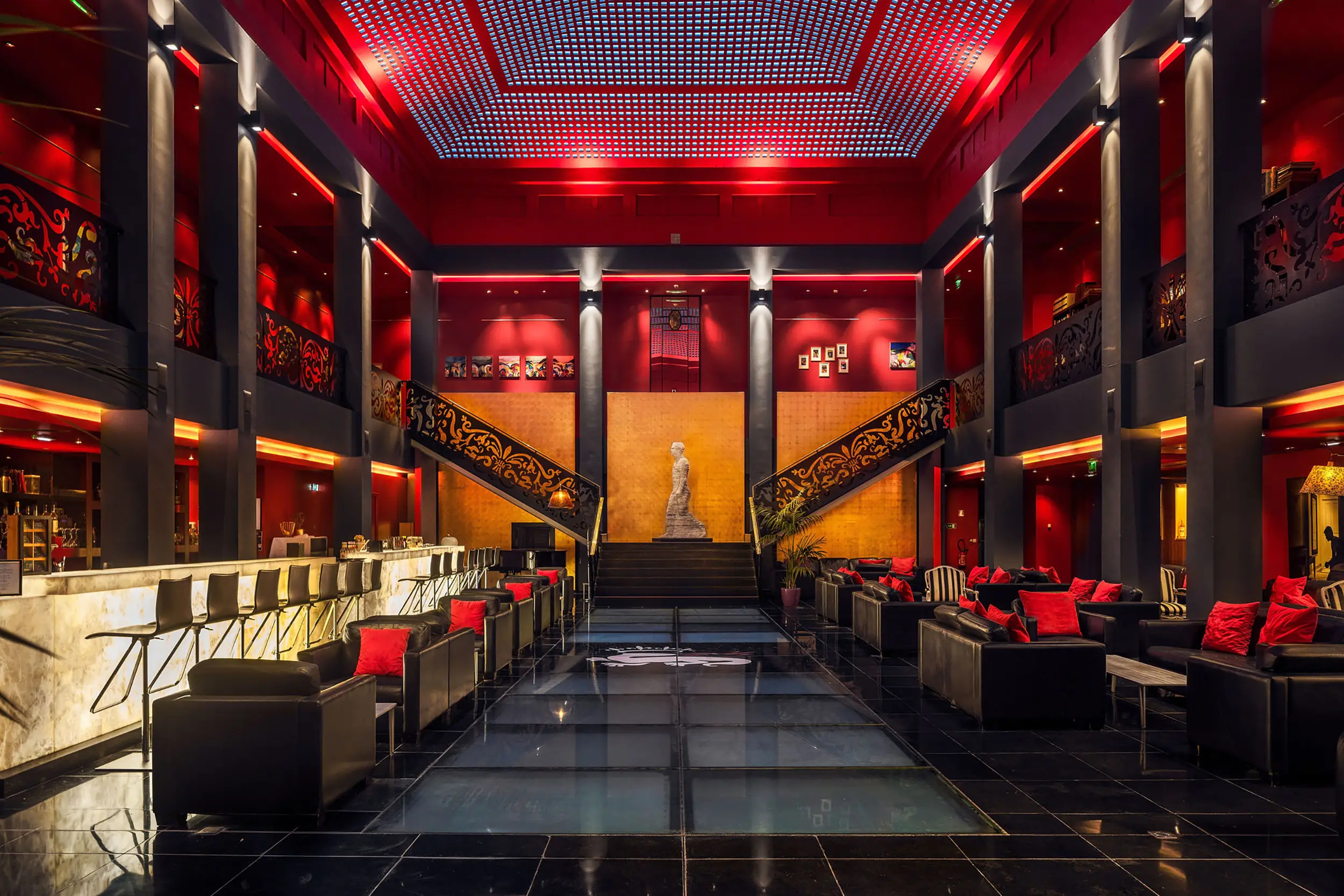 Bar de l'hôtel Bourgtheroulde, lieu partenaire du Groupe Silam.