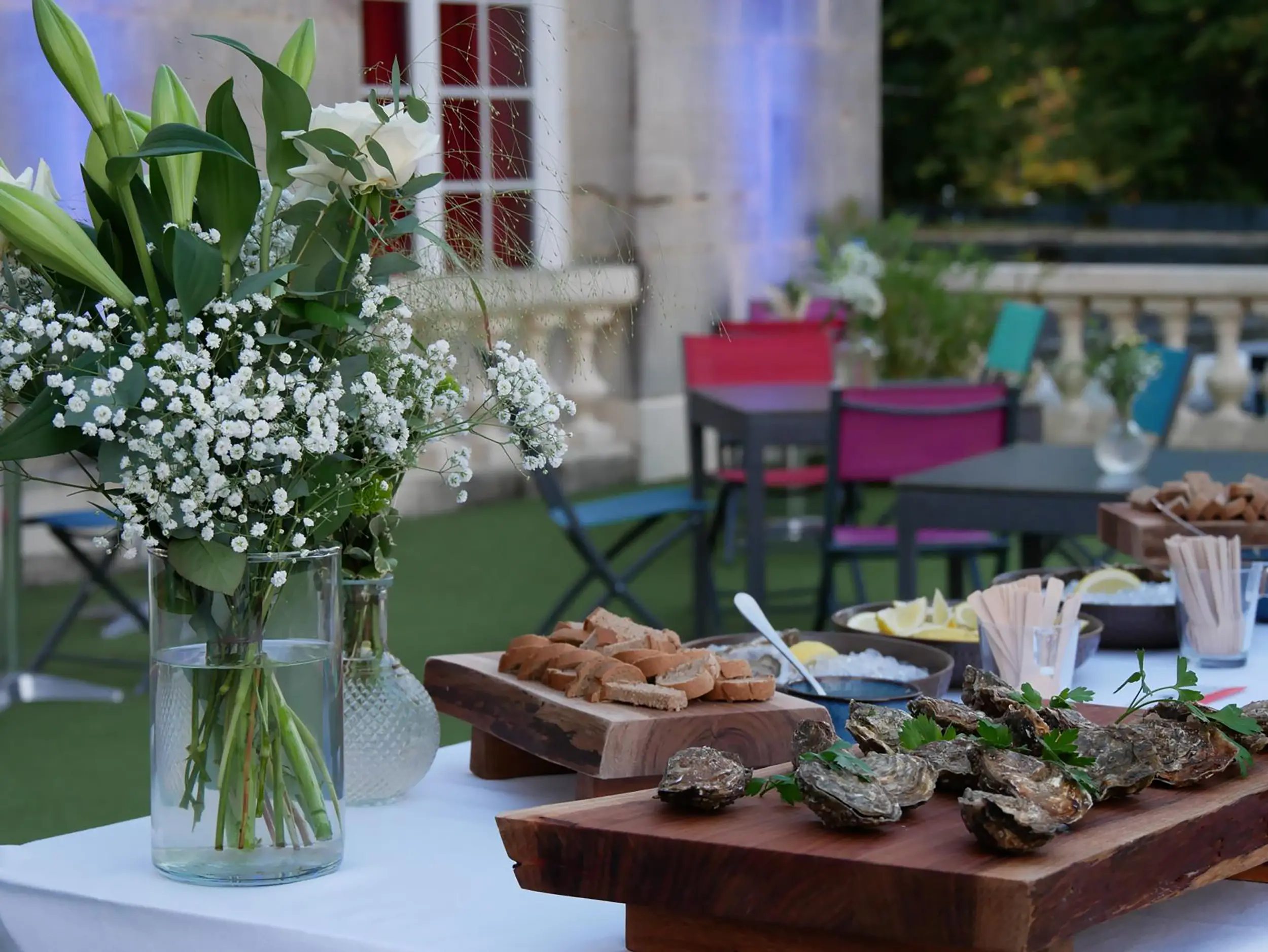 Déjeuner au Domaine de Forges, lieu partenaire du Groupe Silam.