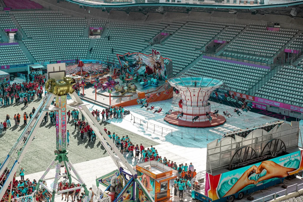 Fête foraine au Stade Jean Bouin, lieu référent pour vos événements organisés par le Groupe Silam.