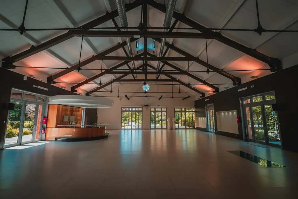 Salle de réception des Jardins de Joséphine, lieu événementiel partenaire du Groupe Silam.