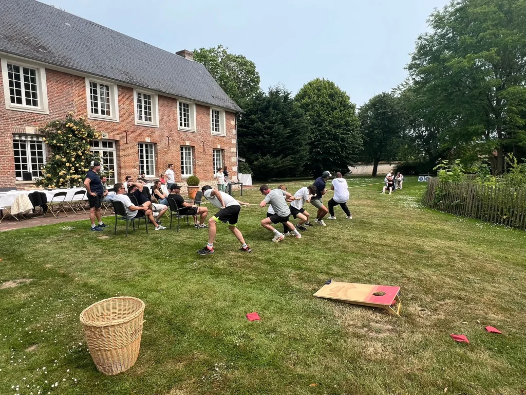 Team Building du Manoir de Corny en Normandie, hébergement pour vos séminaires et événements professionnels organisés par le Groupe Silam.